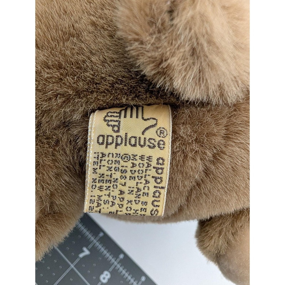 Applause Sweet Pea Bear Plush Brown 12 Inch 1987 Stuffed Animal Toy - Picture 6 of 8